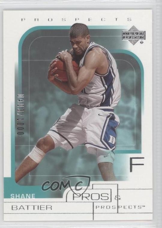2001-02 Upper Deck Pros & Prospects 403/1000 Shane Battier #111 Rookie RC 0a1