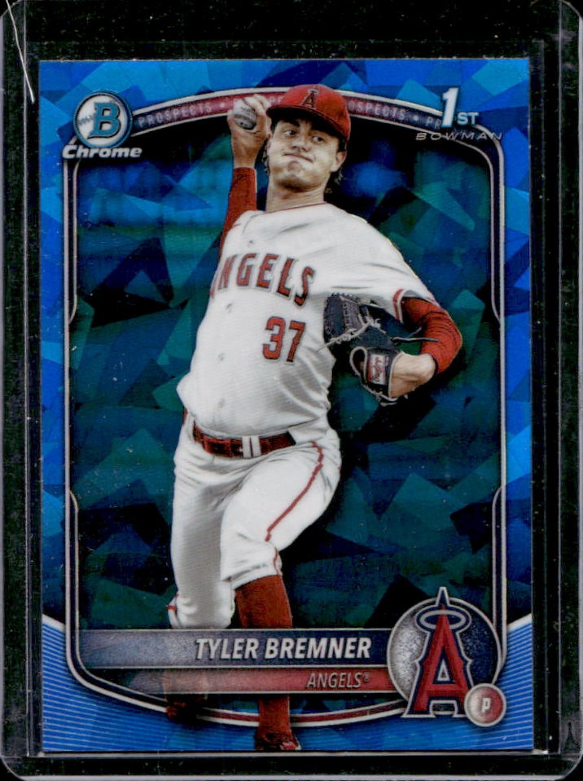 2025 Bowman Draft Sapphire Tyler Bremner Chrome 1st Prospect #BDC-37 Angels