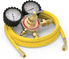 Nitrogen Regulator, CGA580 Inlet, 1/4" Flare, 0-800/4000 PSI Output with Hose