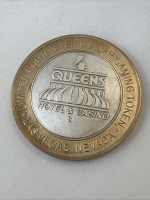 Four Queens Limited Edition $10 Silver Strike SUMMER Gaming Coin Las Vegas