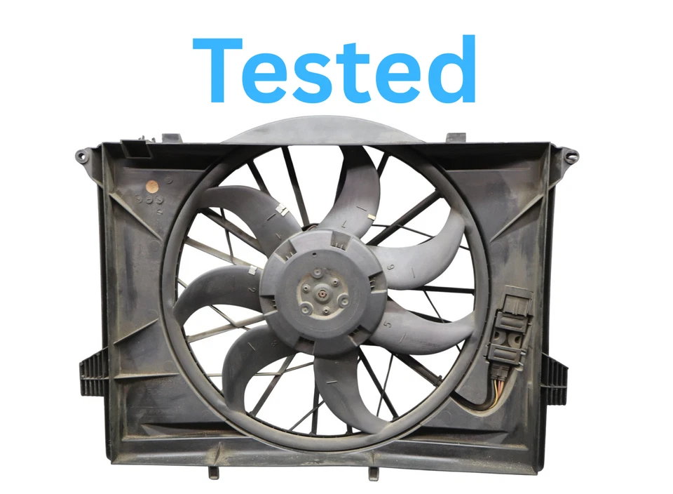 03-12 梅赛德斯 R230 SL550 SL500 发动机电机冷却散热器风扇组件 原始设备制造商 — 第 3/4 张图片