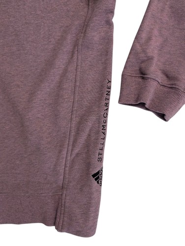 Felpa Adidas Stella McCartney grande rosa cotone girocollo oversize HB7409 - Foto 8 di 15