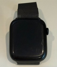 Apple Watch Series 7 45mm Black with GPS  Cellular and Slate Milanese Loop Band