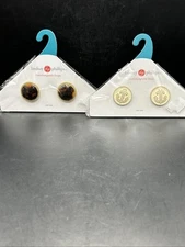 Lot Of 2 New Lindsay Phillips Interchangeable Snaps Tortoise/Anchors BB9