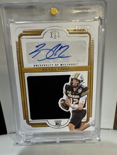 Brady Cook 2025 Panini National Treasures Auto RC Mem /99 #131 Missouri