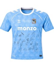 COVENTRY CITY FC 2025/26 CHAMPIONS SQUAD SIGNED HOME SHIRT (ACG CERT AG19065)