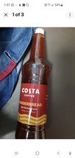 1 Litre Costa Coffee Sugar Free Gingerbread Syrup  New And Sealed . Dated 9-3-27