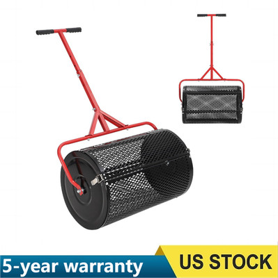  Compost Spreader Peat Moss Seed Spreader 24'' Wide 40'' 43'' 46'' Height Adjustable