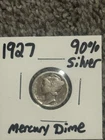 🔥🔥1927 Mercury 10c Dime 90% Silver COIN🔥🔥