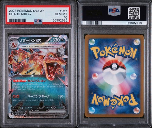 PSA 10 Charizard ex 066/108 RR Ruler Of The Black Flame Japanese Pokemon Card - Bild 3 von 3
