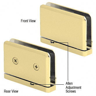 Bisagra de latón pulido ajustable serie Prima CRL PPH301BR - Imagen 3 de 8