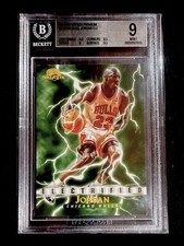 SkyBox Premium 1995-96 Michael Jordan Chicago Bulls #278 Electrified BGS 9