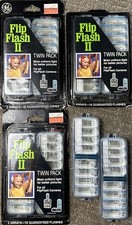 GE Flip Flash II 3 Twinpacks 48 Flashes - NOS Sealed Packs - Made In USA Extras