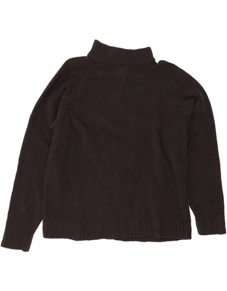 DOCKERS Mens Zip Neck Jumper Sweater Large Black Nylon DJ99 - Image 2 of 3