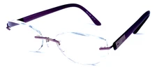 SILHOUETTE 7608 6056 Austria Purple Rimless 21-150mm Eyeglasses Frame