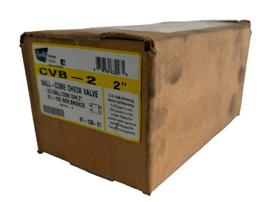 NEW APOLLO VALVES 61-108-01 BALL-CONE CHECK VALVE CVB-2 2'' 6110801