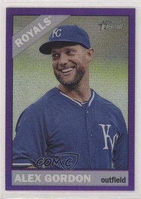 2015 Topps Heritage Hot Box Chrome Purple Refractor Alex Gordon #THC-471 0b1a