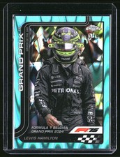 2025 Topps Chrome Formula 1 F1 Lewis Hamilton Aqua RayWave 190/199 #135