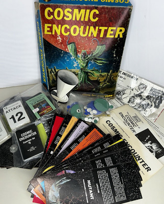 EON Games Cosmic Encounter Boxed Game Lot with NINE Expansions Vintage