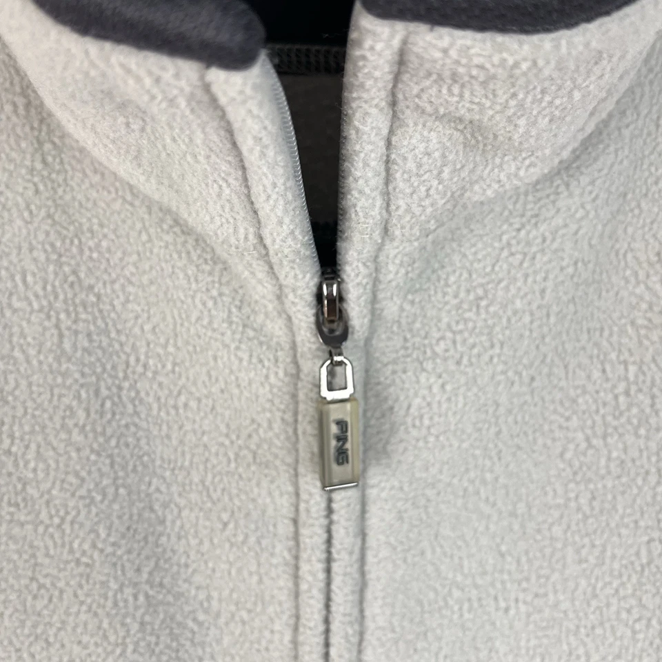 Ping Golf Collection Men’s Full Zip Fleece Golf Vest Beige XL - Image 3 of 4