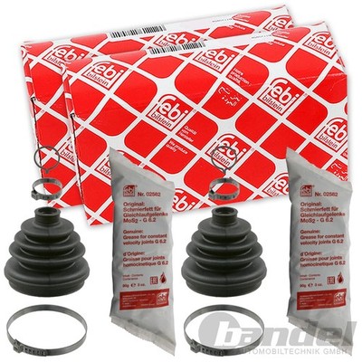 2x FEBI ACHSMANSCHETTENSATZ VORDERACHSE für OPEL ASCONA C ASTRA F KADETT D E