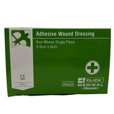 Click Medical CLICK MEDICAL ADHESIVE WOUND DRESSING 8.6 x 6cm Box of 23