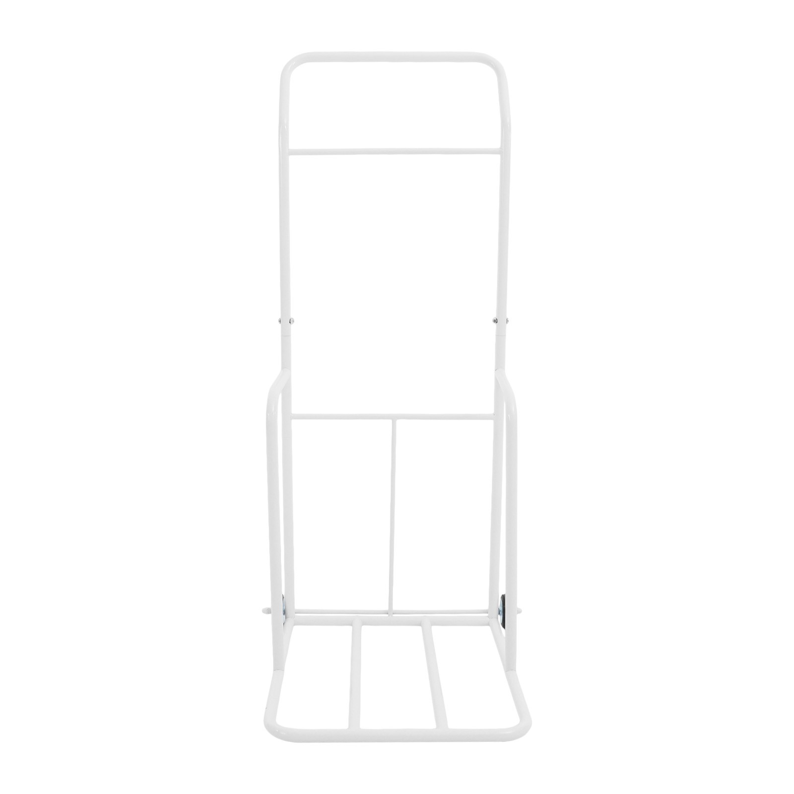 Traffic Cone Cart, White Traffic Cones Holder With Wheels, Iron Traffic Cone Car