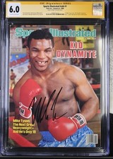 Jan 6 1986 Signed Mike Tyson 1st RC Sports Illustrated NEWSSTAND CGC SIG SERIES
