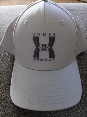NWT UNDER ARMOUR BASEBALL CAP HAT GRAY UA LOGO STRAPBACK OSFM ADJUSTABLE,,MENS