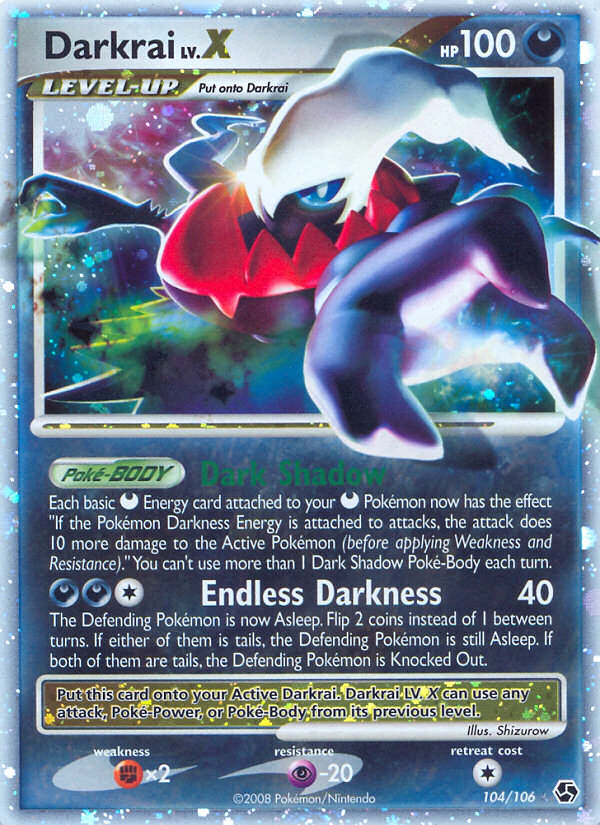 Darkrai LV.X (104/106) Diamond & Pearl: Great Encounters