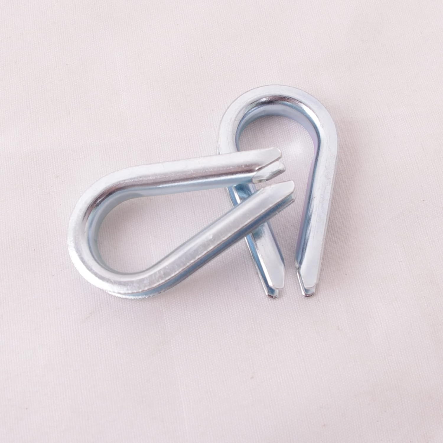 Versatile 3/16" Wire Rope Thimble Set of 50 - Carbon Steel for Fishing & More