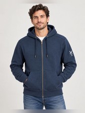 American Giant Classic Full Zip Hoodie Men’s L Navy Made in USA