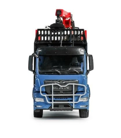 CONRAD - Camion MAN TGS TN 6x4 con gru di scarico e rimorchio a 1+1 assi per ... - Immagine 4 di 4