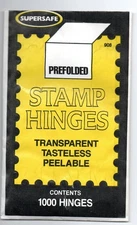 SUPERSAFE prefolded stamp hinges - 1000 per package (S2)