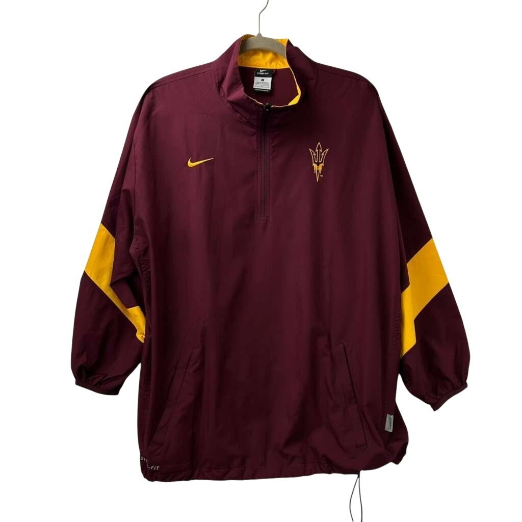 Nike Men's Large Arizona State Sun Devils Jacket Storm Fit Coaches Windbreaker