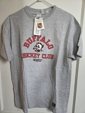 Vintage NHL Buffalo Sabres Hockey CCM T- Shirt Size Medium Gray NEW WITH TAGS