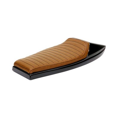 C-Racer Flat Racer Universal Motorrad SCR4 Sitzbank Dunkelbraun