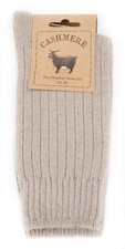 Womens Fine Cashmere and Merino Wool Super Soft Socks Grey