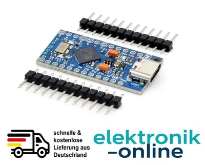 Pro Micro ATmega32U4 Board 5V 16MHz USB-C Type-C Modul kompatibel Arduino IDE