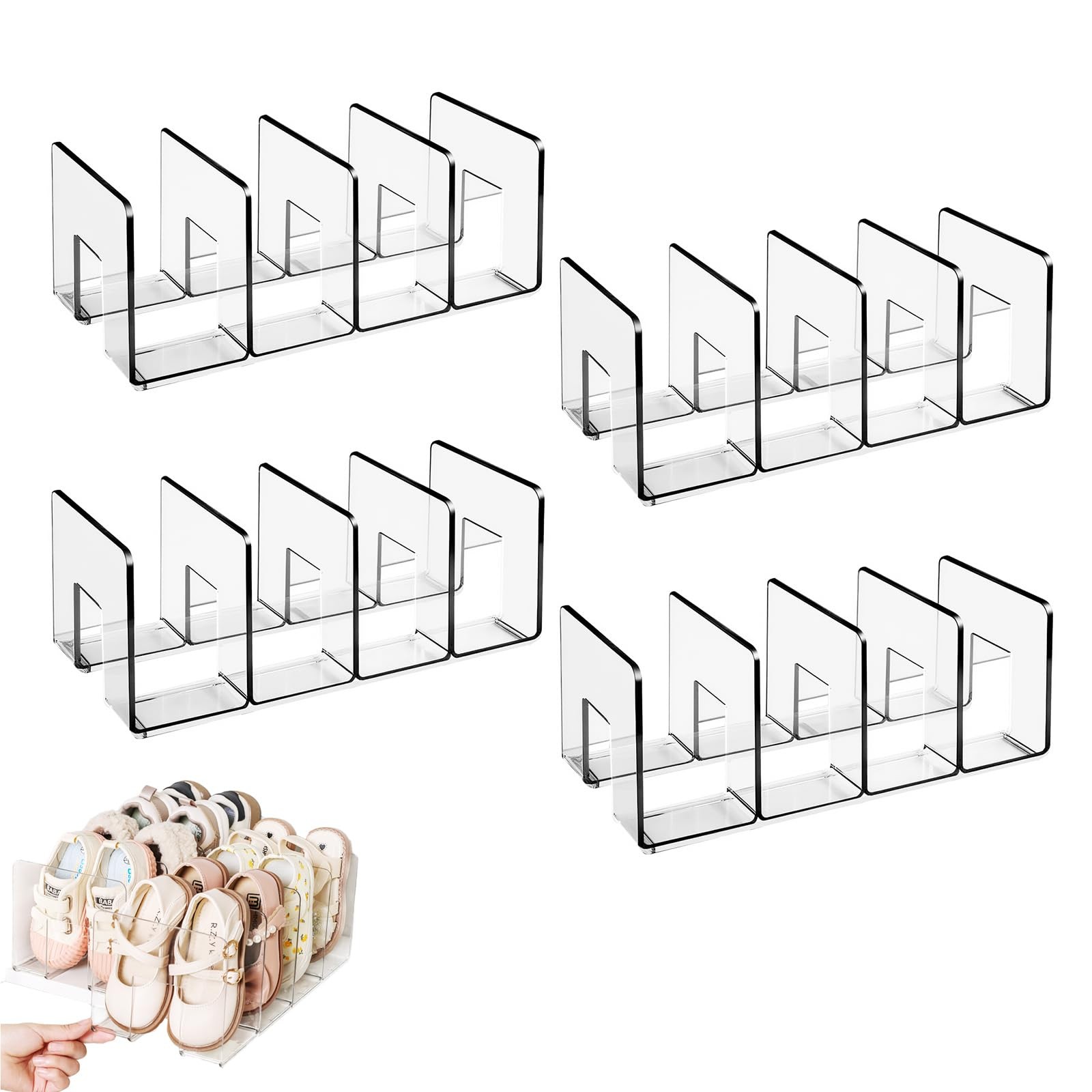 Transparent Acrylic Shoe Rack, Small Shoe Rack,Baby Shoe Organizer, Shoe Orga...