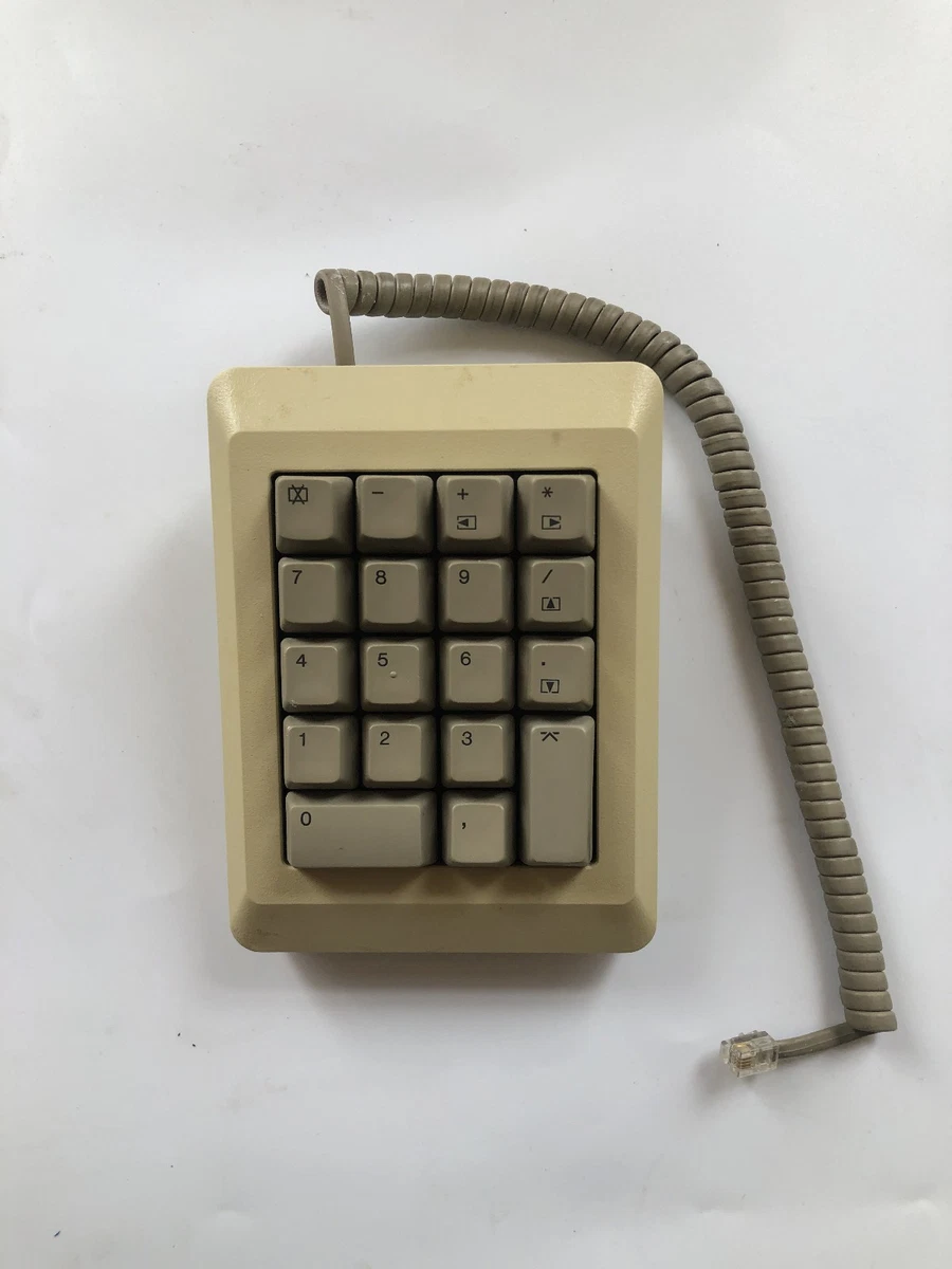 Apple Macintosh vintage de 1984 Teclado numérico M0120P Serie temprana 4979 Mac 128K 51