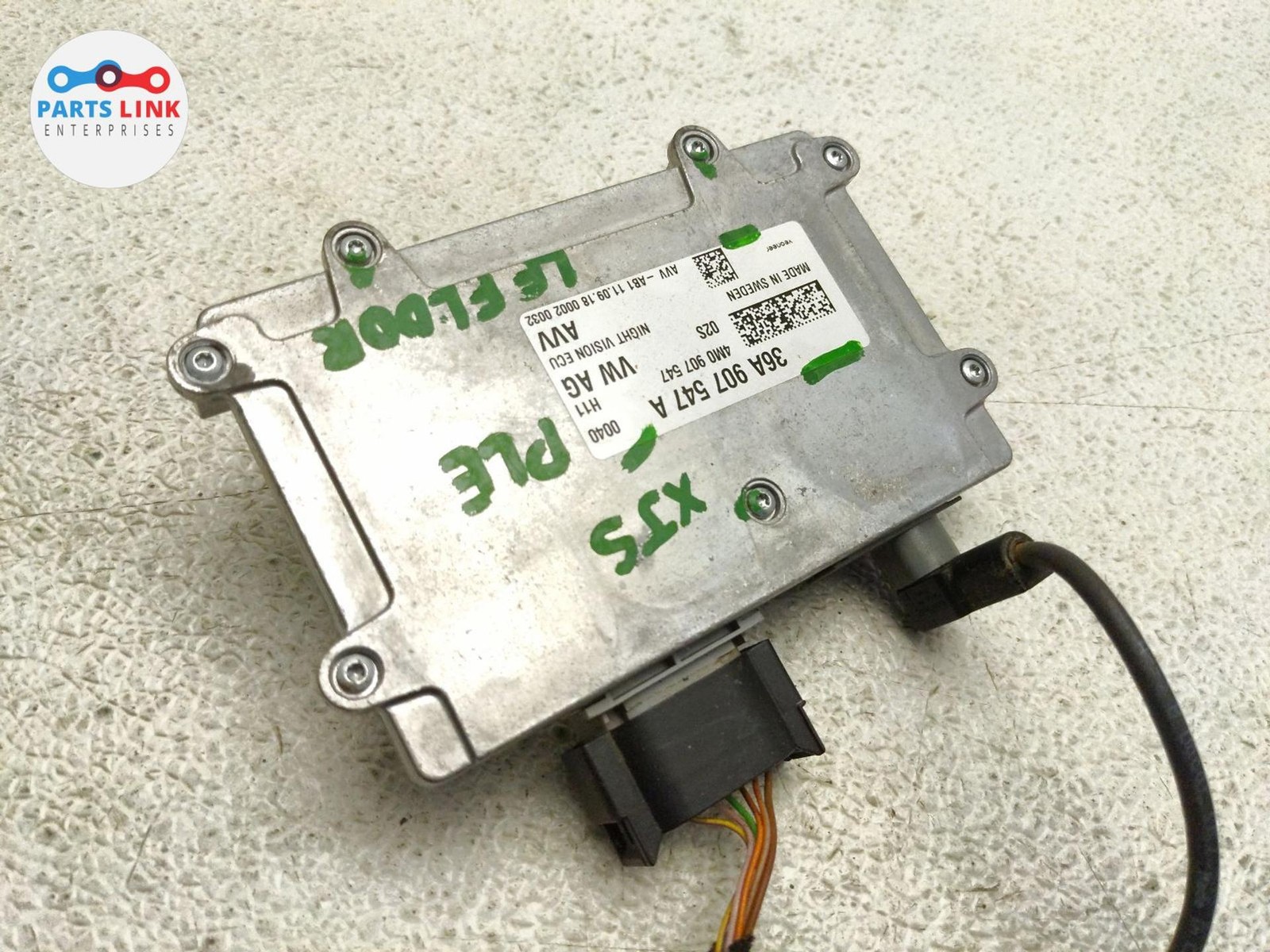 2016-20 BENTLEY BENTAYGA NIGHT VISION CONTROL MODULE HARNESS ASSEMBLY 36A907547A
