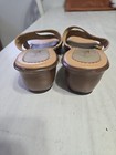 Artiva Leather Sandals Women’s 8.5M Missy Beige Slides Block Heel Brazil  — photo 5