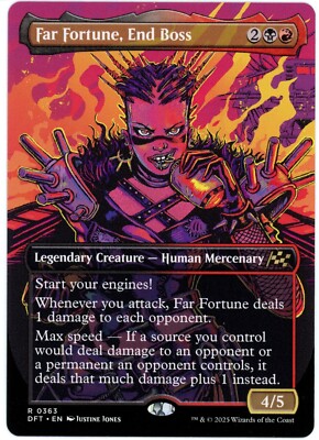 Far Fortune, End Boss (Borderless) - 0363 - Aetherdrift - MTG - NM/M
