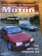 Motor Car magazine APRIL 1988 RX7 300ZX SUPRA LEGEND EA XF COMMODORE TURBO 5 VW