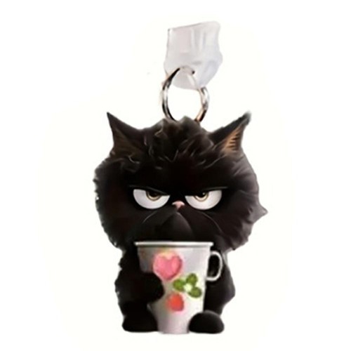 Small Black Cat Acrylic Pendant Phone Dust Plug For Apple / Interfac GXU Q1Q7 - Zdjęcie 12 z 14