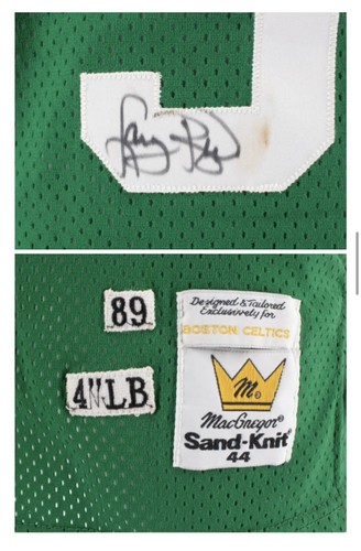 1980 Topps Rookie Larry Bird Magic Johnson Rookie Card w/ GAME USED Laundry Tags - Picture 11 of 17