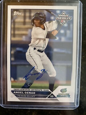 2023 Topps Pro Debut Angel Genao Autograph PD-141 Guardians Rookie