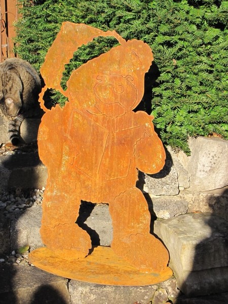 Edelrost TeddybäR 80 Cm Weihnachtsdeko Deko Rost Metall Dekofigur Winter Advent-image