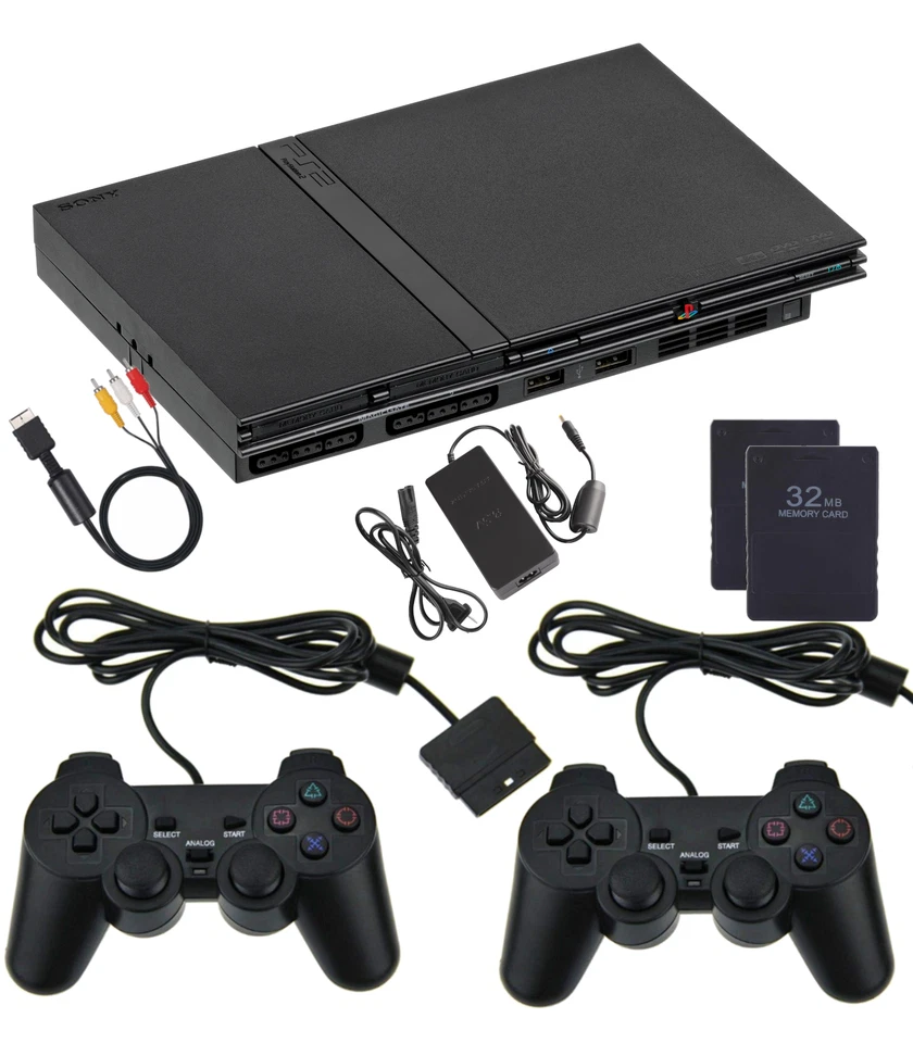 GARANTIZADO SLIM Consola Playstation 2 PS2 NUEVO Mandos Compatible con PS1 Foto 2 de 3